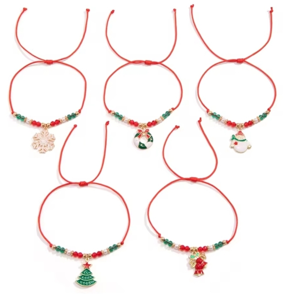 🍒🍒 Christmas Theme Red Charm Bracelet